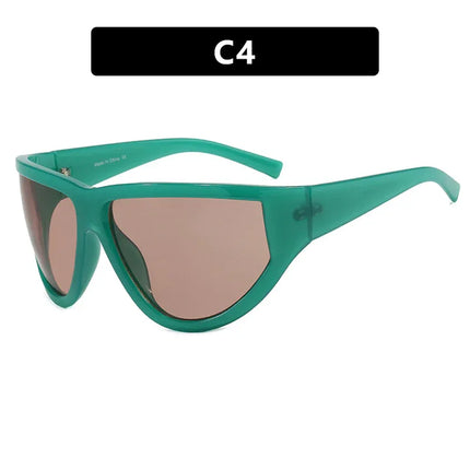 Gafas de sol de ciclismo con montura grande y un toque tecnológico futurista - tugranalmacen.com