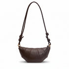 Bolso cruzado de mujer en cuero vegano color coffee