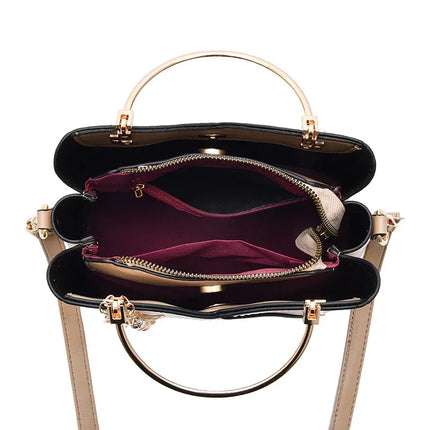 Trendy Handbag Korean Style Color Block Large Capacity Women's Bag Fashion Shoulder Crossbody Bag Wholesale Cross-border Bucket Bag - tugranalmacen.com