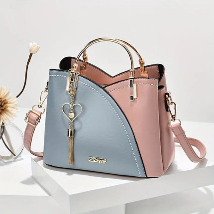 Trendy Handbag Korean Style Color Block Large Capacity Women's Bag Fashion Shoulder Crossbody Bag Wholesale Cross-border Bucket Bag - tugranalmacen.com