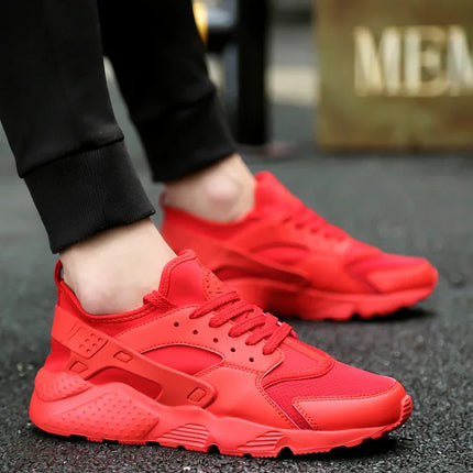 Zapatillas deportivas unisex Flex, rojas, material sintético, diseño moderno y casual