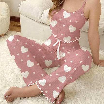 Conjunto de pijama de mujer con camisola y camiseta