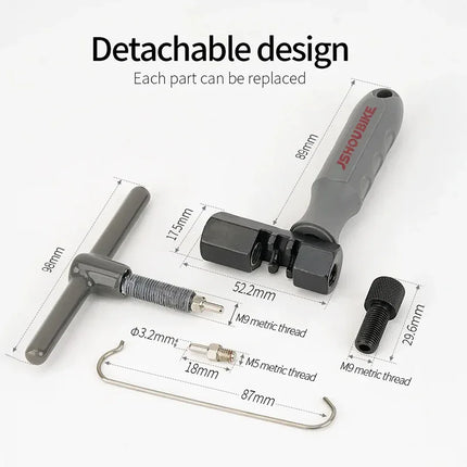 Rompecadenas universal para bicicletas V3.8: Corta pasadores y quita eslabones. Falta SEO - tugranalmacen.com