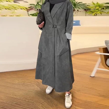 Chaqueta cortavientos informal de estilo largo - tugranalmacen.com