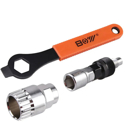 Herramienta de reparación de bicicletas de montaña para niños Centro de reparación de bicicletas Herramienta de extracción de ejes Extracción de moscas giratorias f.seoi - tugranalmacen.com