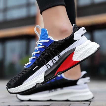 Zapatillas de lona colorblock para hombre, ligeras y transpirables