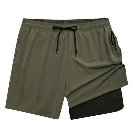 Pantalon de playa 2 en 1 de secado rápido para hombre