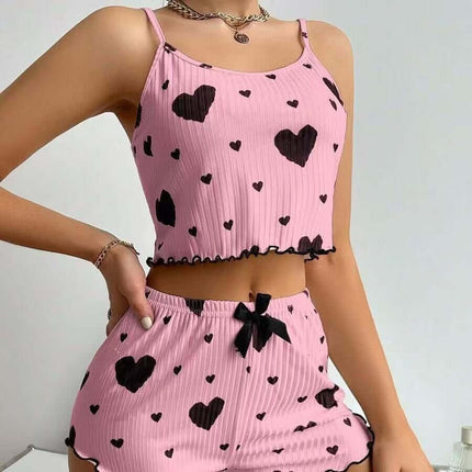 Conjunto pijama de dos piezas para mujer