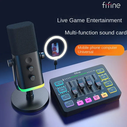Kit streaming Fifine SC3 negro