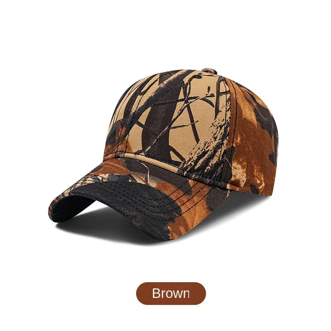 Gorra béisbol camuflaje ala ancha para hombre