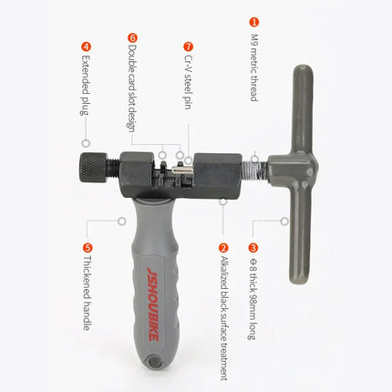 Rompecadenas universal para bicicletas V3.8: Corta pasadores y quita eslabones. Falta SEO - tugranalmacen.com