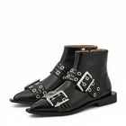 Botas stilletto con hebillas negras