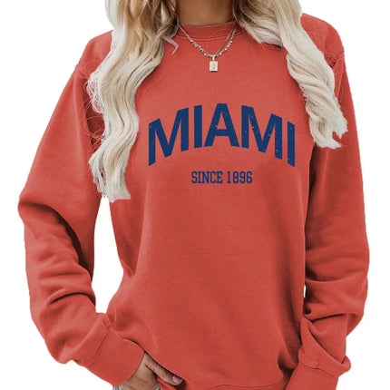 Sudadera cuello redondo estampado MIAMI - tugranalmacen.com