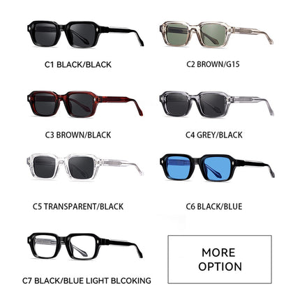 Gafas de sol unisex cuadradas con protección UV