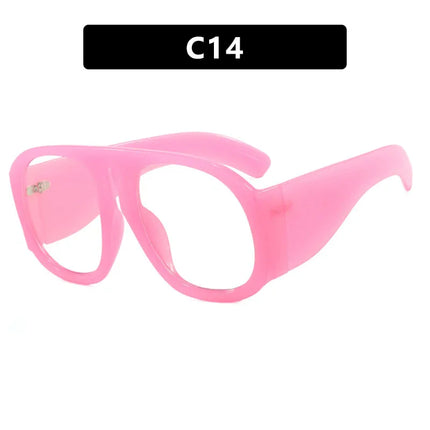 Gafas Espejo plano estilo piloto retro, montura grande con protección contra la luz azul. - tugranalmacen.com