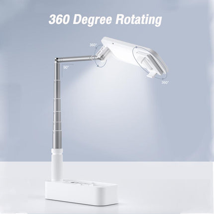Soporte ajustable con luz para transmisiones y fotos en vivo