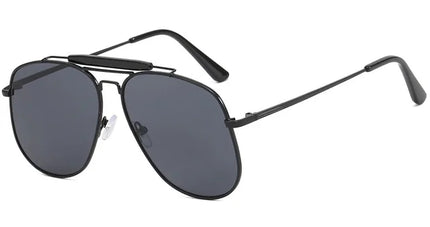 Gafas de sol piloto con marco metálico para mujer