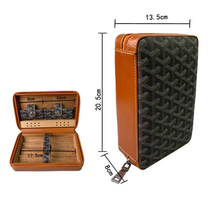Caja de puros humidificador de madera de cedro Big-Gaoxiba