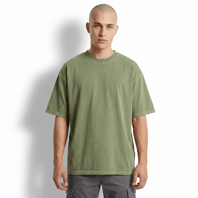 Camiseta de manga corta de algodón puro, estilo retro