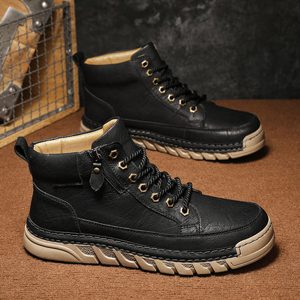 Botas estilo Martin de hombre antideslizantes para otoño e invierno