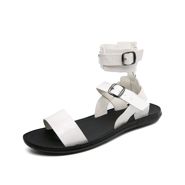 Sandalias romanas para hombre, ligeras y cómodas para la playa
