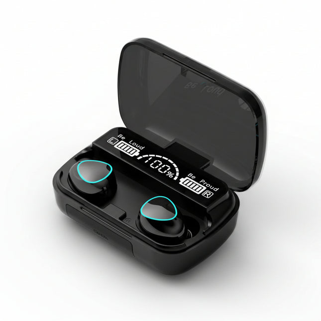 Auriculares Bluetooth M10 en negro