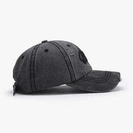 Gorra de béisbol de algodón con letras bordadas