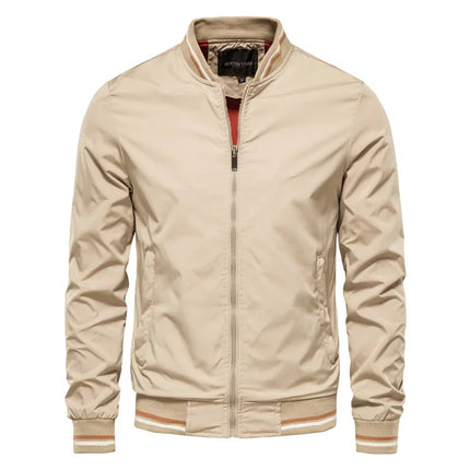 Chaqueta de béisbol para hombre color caqui