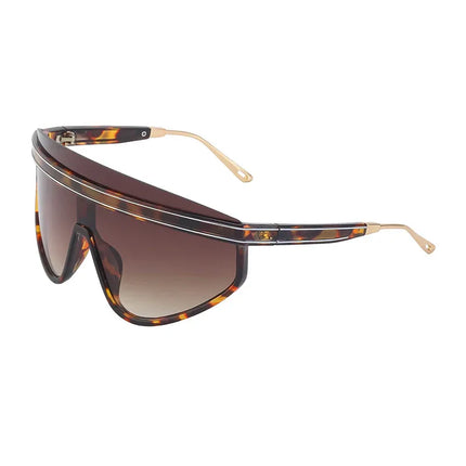 Personalized Large Frame One-Piece Lens Sunscreen Sunglasses For Women High Sense Windproof Ins Sunglasses - tugranalmacen.com