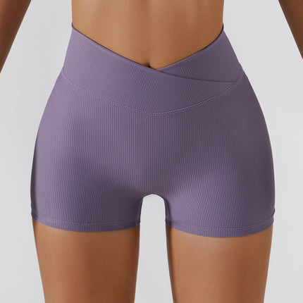 Nuevos shorts de yoga antirreflejos de mujer