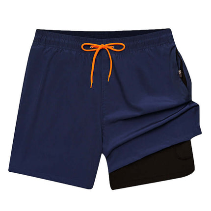 Pantalon de playa 2 en 1 de secado rápido para hombre