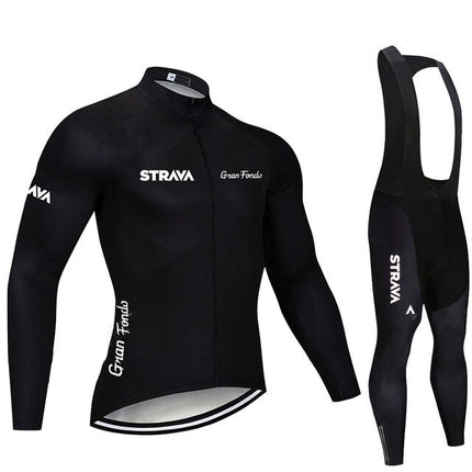 Conjunto de ciclismo de verano STRAVA Pro Team con badana de gel