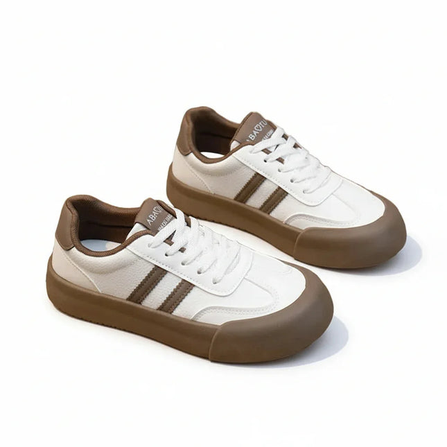 Zapatillas AbaFu de suela gruesa, color blanco