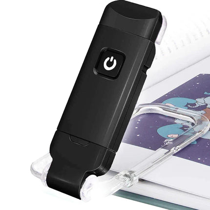 Mini luz de lectura portátil con clip plegable y protección ocular USB - tugranalmacen.com