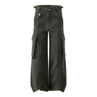 Pantalones holgados estilo retro urbano en verde militar