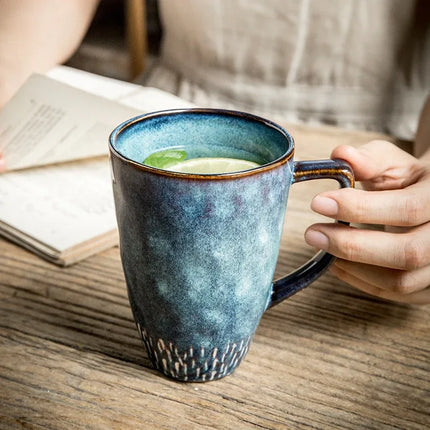 Taza de café de cerámica Azul-Roca - tugranalmacen.com