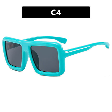 Gafas de sol cuadradas retro con protección UV