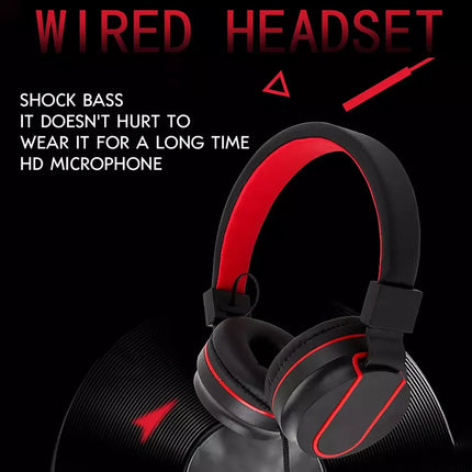 Auriculares gaming color rojo