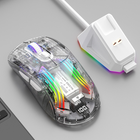 Ratón gaming Bluetooth transparente