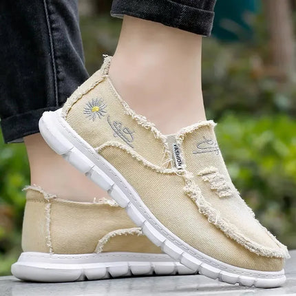 Zapatos planos sin cordones con punta redonda y bordados f.seo - tugranalmacen.com
