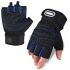 Guantes de fitness de medio dedo con protecciones