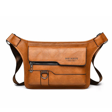 Bolso de pecho Weixier Simple impermeable de gran capacidad para hombre, bolso bandolera de gran capacidad, bolso de hombro. ﻿ - tugranalmacen.com