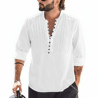 Camisa casual de hombre sin cuello