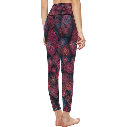 Leggings de Mujer Cintura Alta Estampado Floral Abstracto