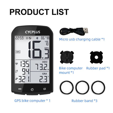 cronómetro GPS CYCPLUS M1 en bici