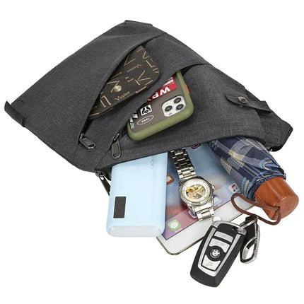 Bandolera-Riñonera In-City multifuncional, bolso de hombro antirrobo, bolso de pecho ligero y ajustado. - tugranalmacen.com
