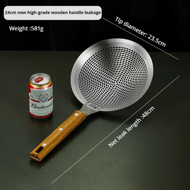 Colador de aceite grande de acero inoxidable - tugranalmacen.com