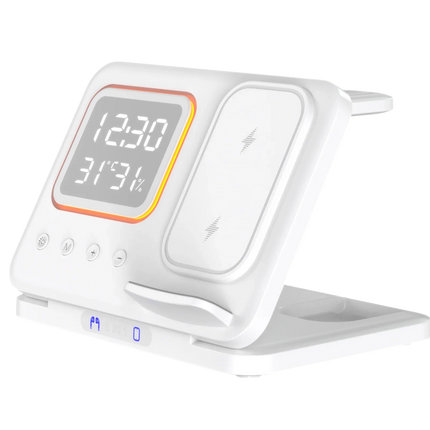 Cargador Inalambrico 5 en 1 Smartphone Reloj Auriculares