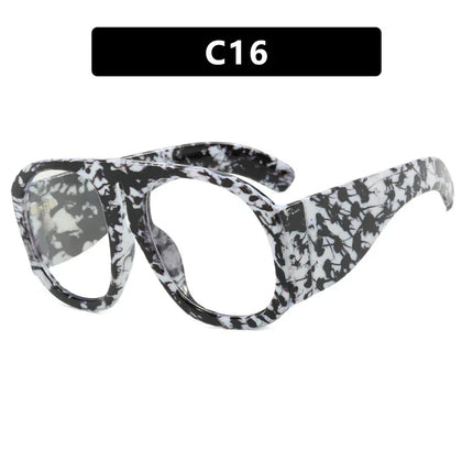 Gafas Espejo plano estilo piloto retro, montura grande con protección contra la luz azul. - tugranalmacen.com
