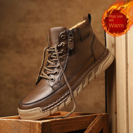Botas estilo Martin para hombre, grandes tallas para otoño e invierno
